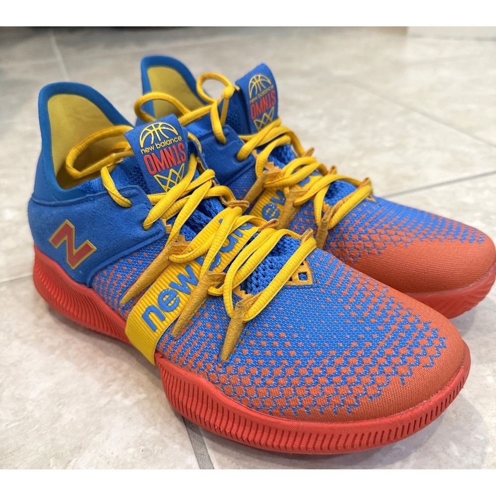 New Balance OMN1S Low Sunrise Blue Orange Yellow Mens BBOMNLOK Size 7.5